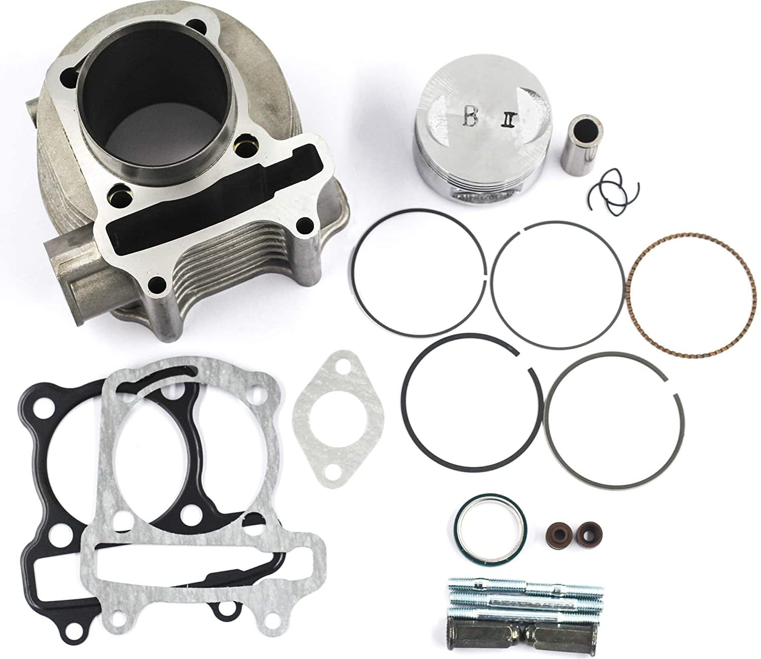 Trkimal GY6 150cc 57.4mm Bore Cylinder kit with Piston Kit 4 Stroke 152QMI ..