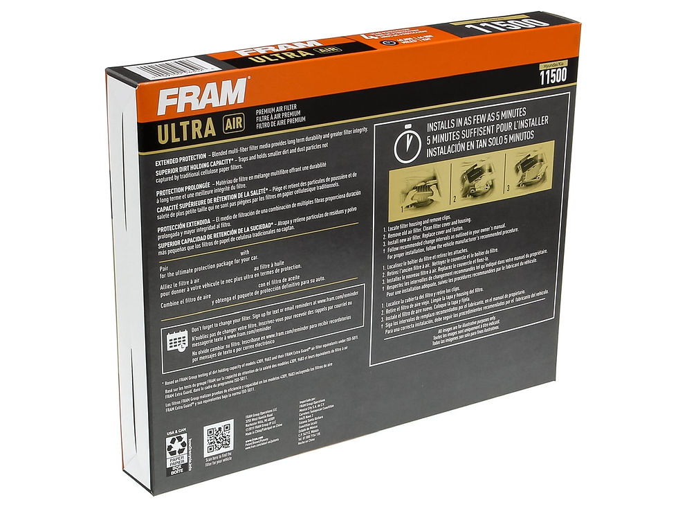 Thumbnail: FRAM Ultra Air XGA11500, Premium Engine Air Filter for Select Hyundai and K..