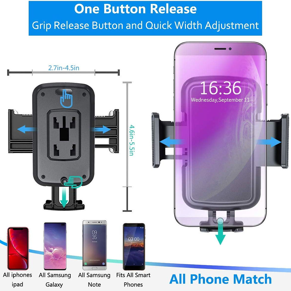 Thumbnail: Car Cup Holder Phone Mount Cell Phone Holder Universal Adjustable Cup Holde..