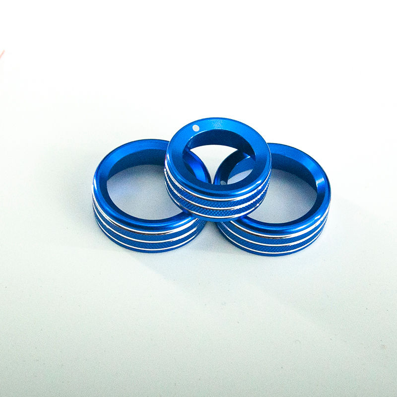 Thumbnail: Car Dashboard A/C Control Knobs Decoration Ring Metal Trim Cover For Alfa Romeo