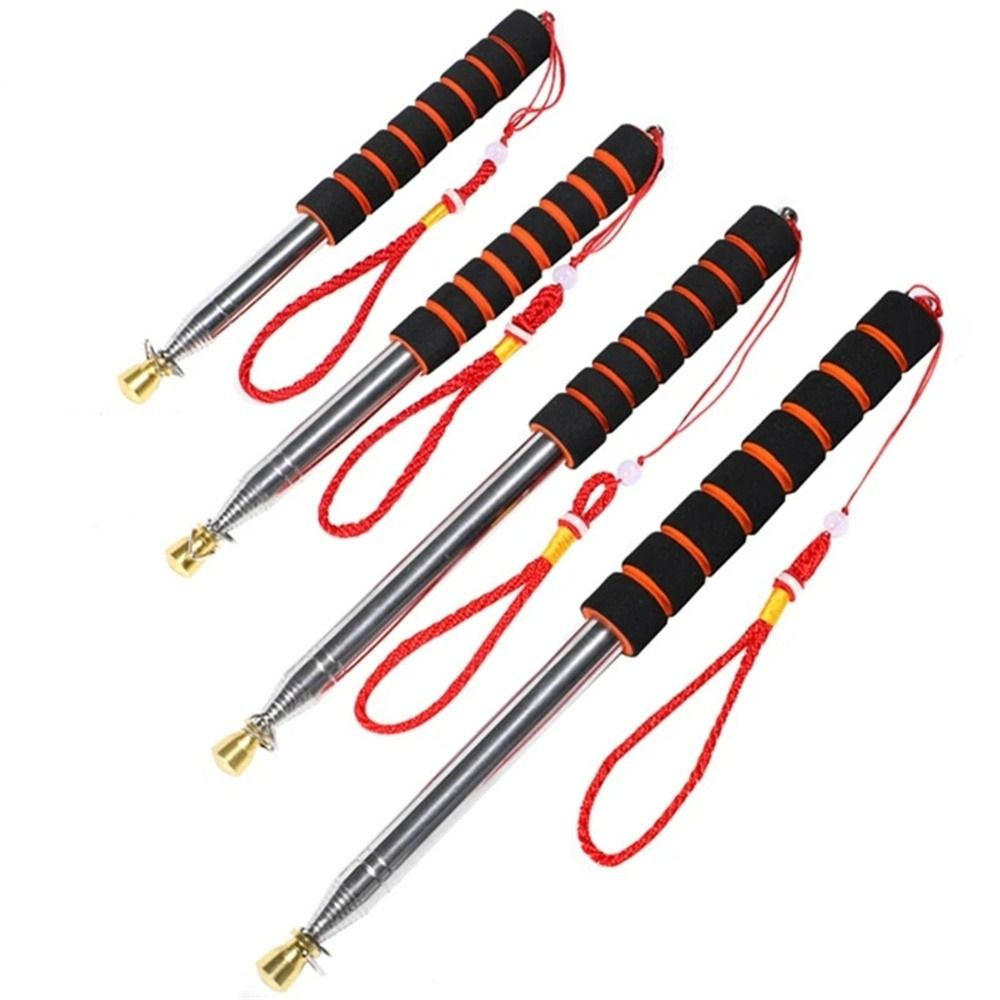 Tourist Stainless Steel Pole Flag Portable Handheld Telescopic Flag Pole Sponge