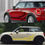 Thumbnail: 2pcs Car Sticker Flag Style Side Stripe Decals For Mini Cooper R56 R57 R58 R50 R