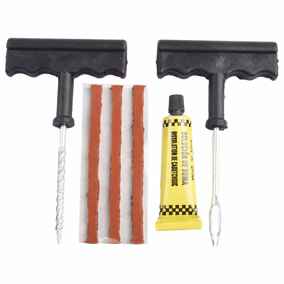 Thumbnail: 1 Set Puncture Repair Kits Car Tire Repair Tool With Rubber Strips Tubeless Flat