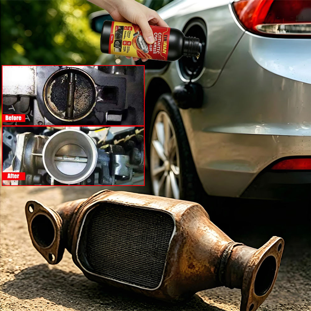 Catalytic Converter Cleaner Engine Boost Up Carbon Removal Reduce Fuels Consumpt