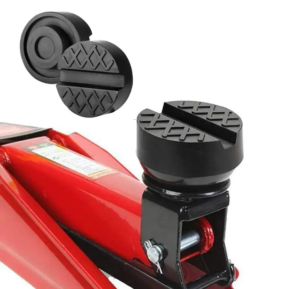 Car Lift Jack Support Stand Rubber Pads Wheel Dolly Slotted Floor Frame Rail Ada