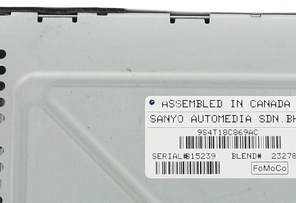 Thumbnail: Restored Ford Focus 2009-2011 AM FM Radio mp3 Single Disc CD Receiver Part ..
