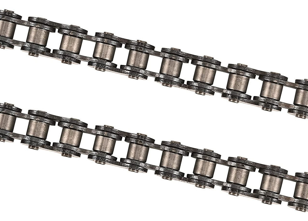 Thumbnail: Trkimal Motorcycle 420 Standard Roller Chain 132 Link + Chain Breaker for 5..