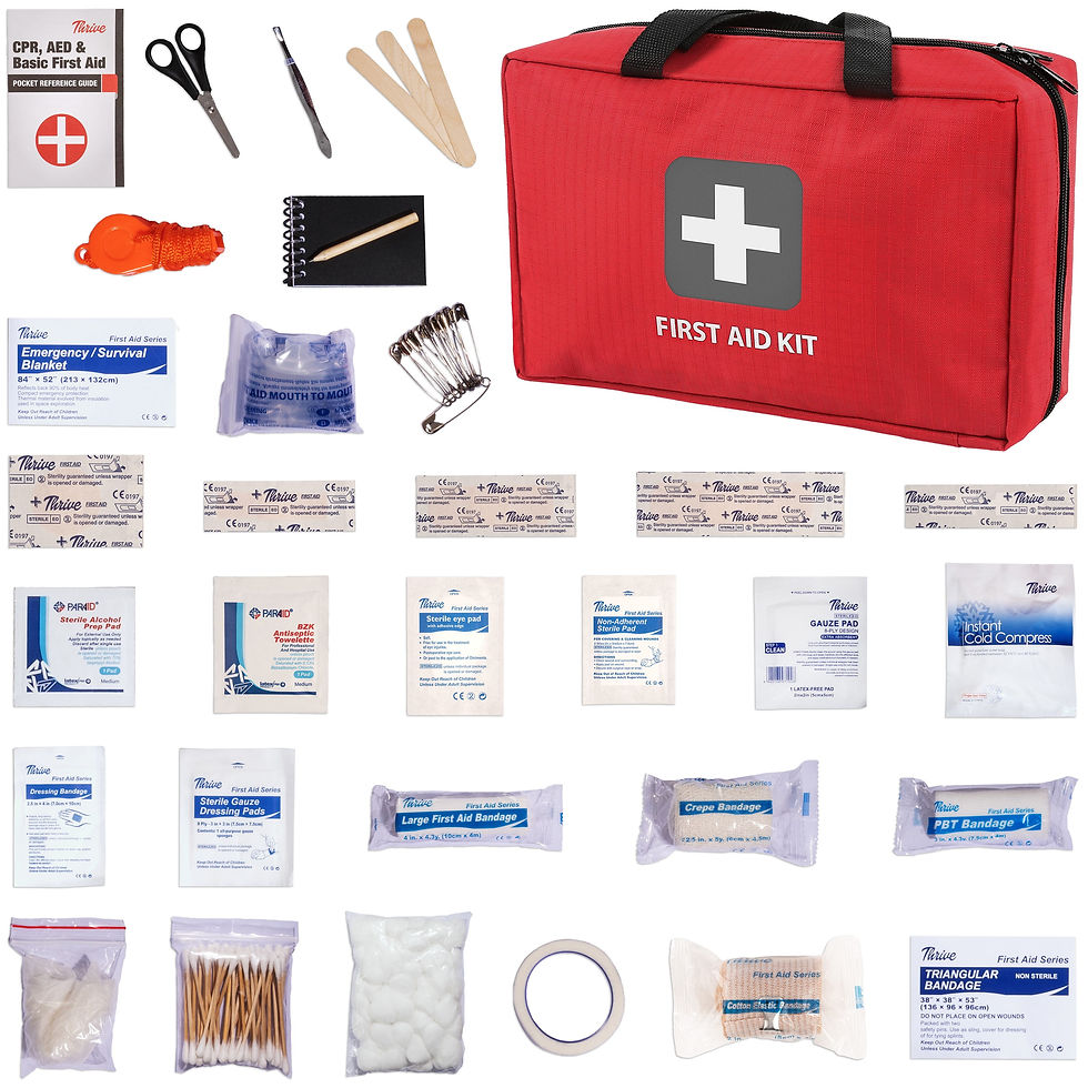 Thumbnail: | First Aid Kit | 291 Piece Supply Kit | Hospital Grade Medical Supplies for Eme