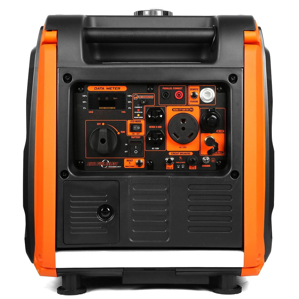 Thumbnail: WEN Super Quiet 4500-Watt Remote Electric Start Dual Fuel RV-Ready Portable..