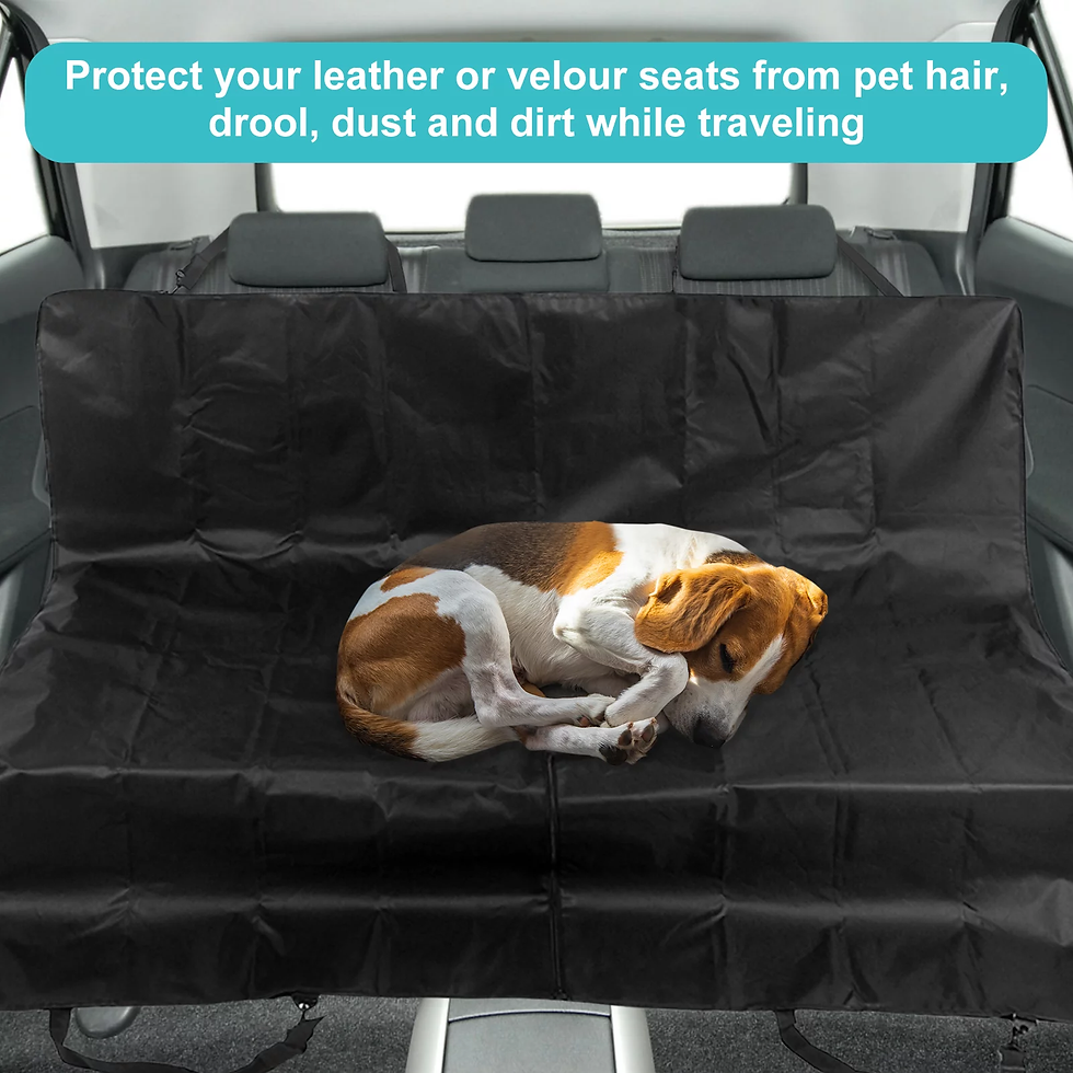 Thumbnail: ANGGREK Dog Back Seat Cover Protector Waterproof Washable Non Slip Hammock for D