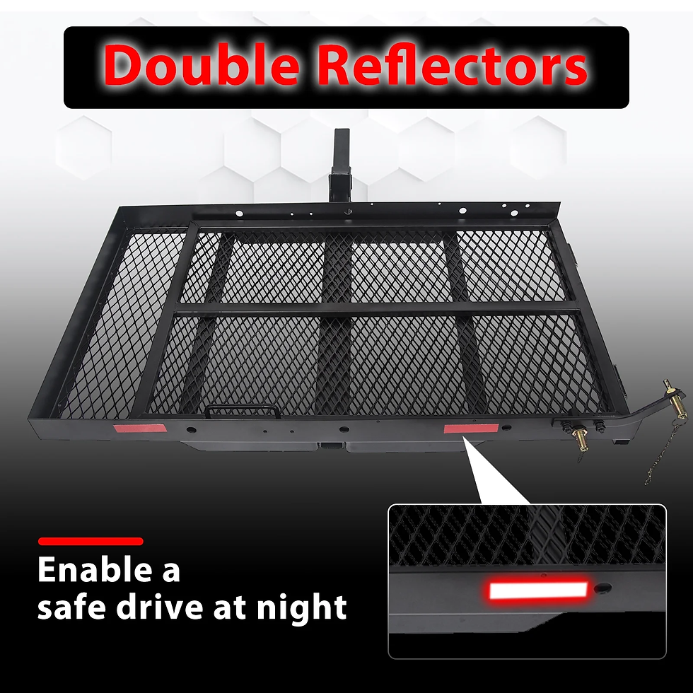 Thumbnail: Scooter Carrier, Cargo Carrier Hitch Rack W/ Ramp, Wheelchair Carrier, Folding S