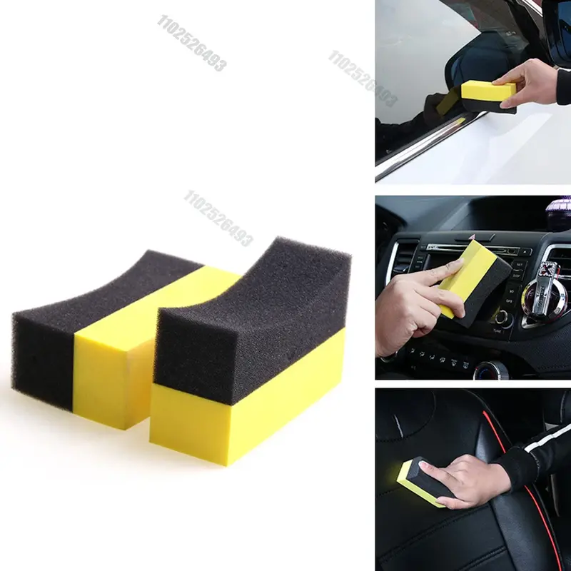 Thumbnail: Car Wheel Polishing Waxing Sponge Brush Tire Cleaning Foam Sponge Pad Tyre Polis