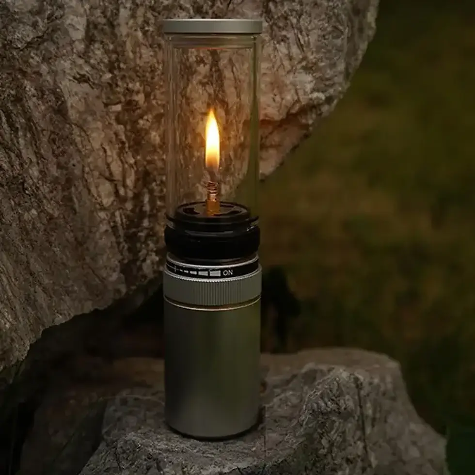Thumbnail: Outdoor Windproof Camping Gas Lamp Portable Camp Atmosphere Lamp Adjustable Cand