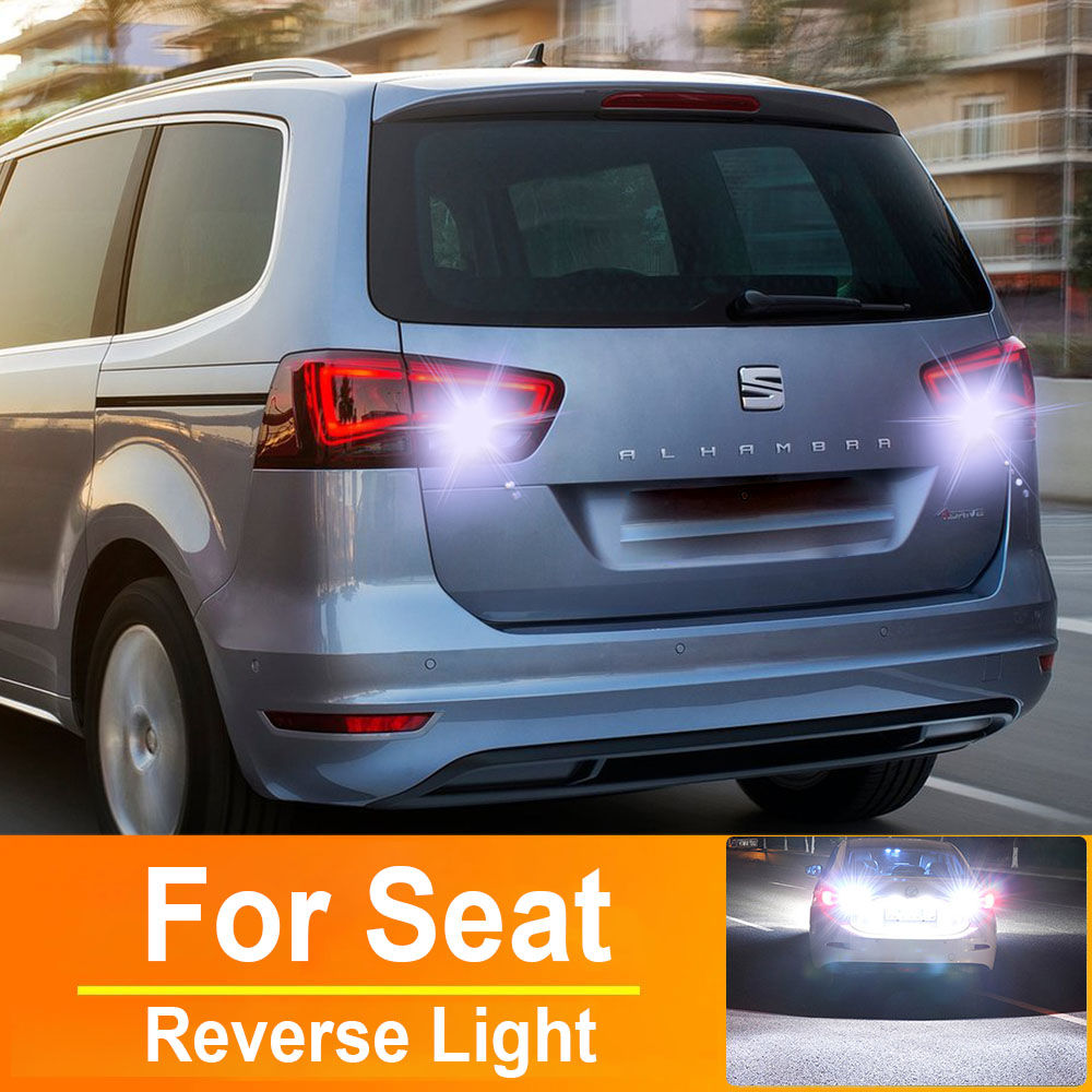 2pcs LED Reverse Light Backup Lamp T15 W16W For Seat Alhambra MK2 Ibiza MK5 KJ 2
