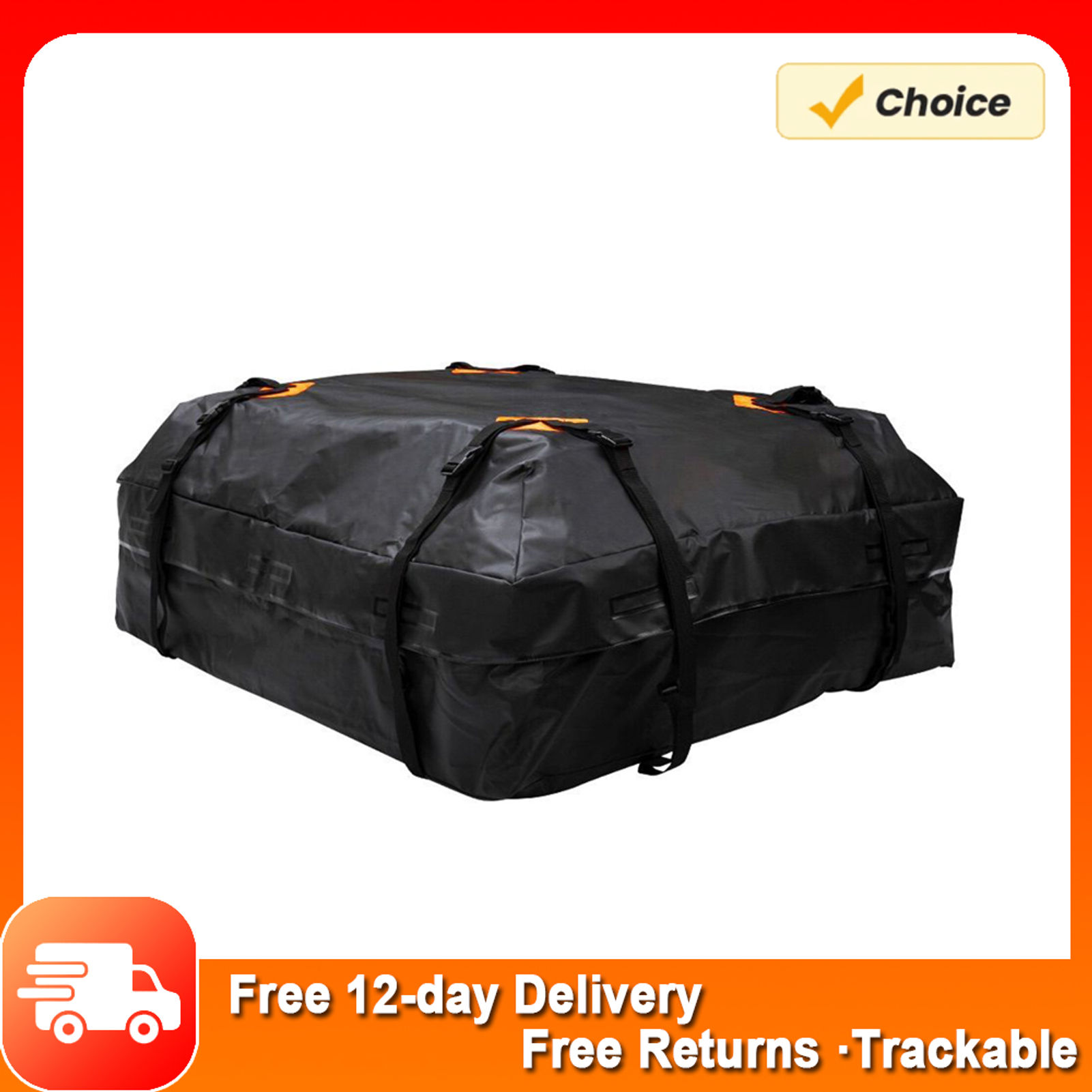 Waterproof Cargo Bag Car Roof Cargo Carrier Universal Luggage Bag Storage Cube B