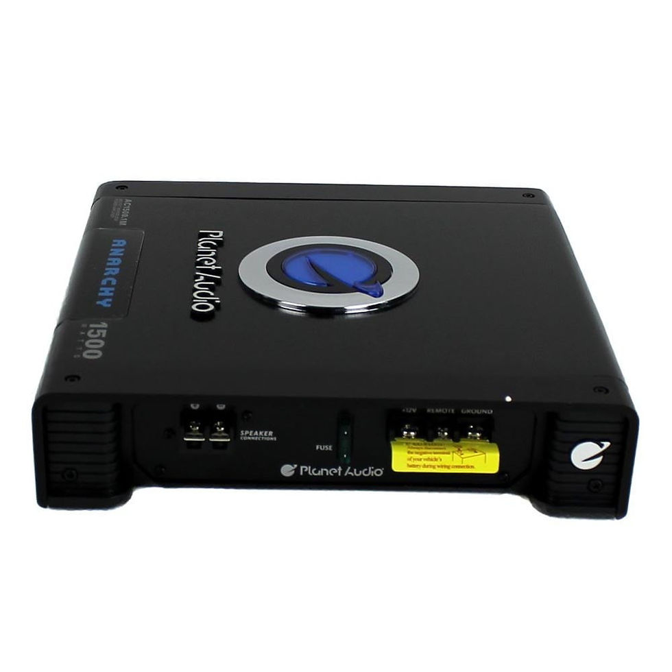 Thumbnail: Planet Audio AC15001M Car Audio Amplifier with Remote & BOSS 8 Gauge Wiring..