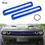 Thumbnail: 2pcs Front Grill Grille Inserts Cover Trim for Dodge Challenger 2015-2022 Black