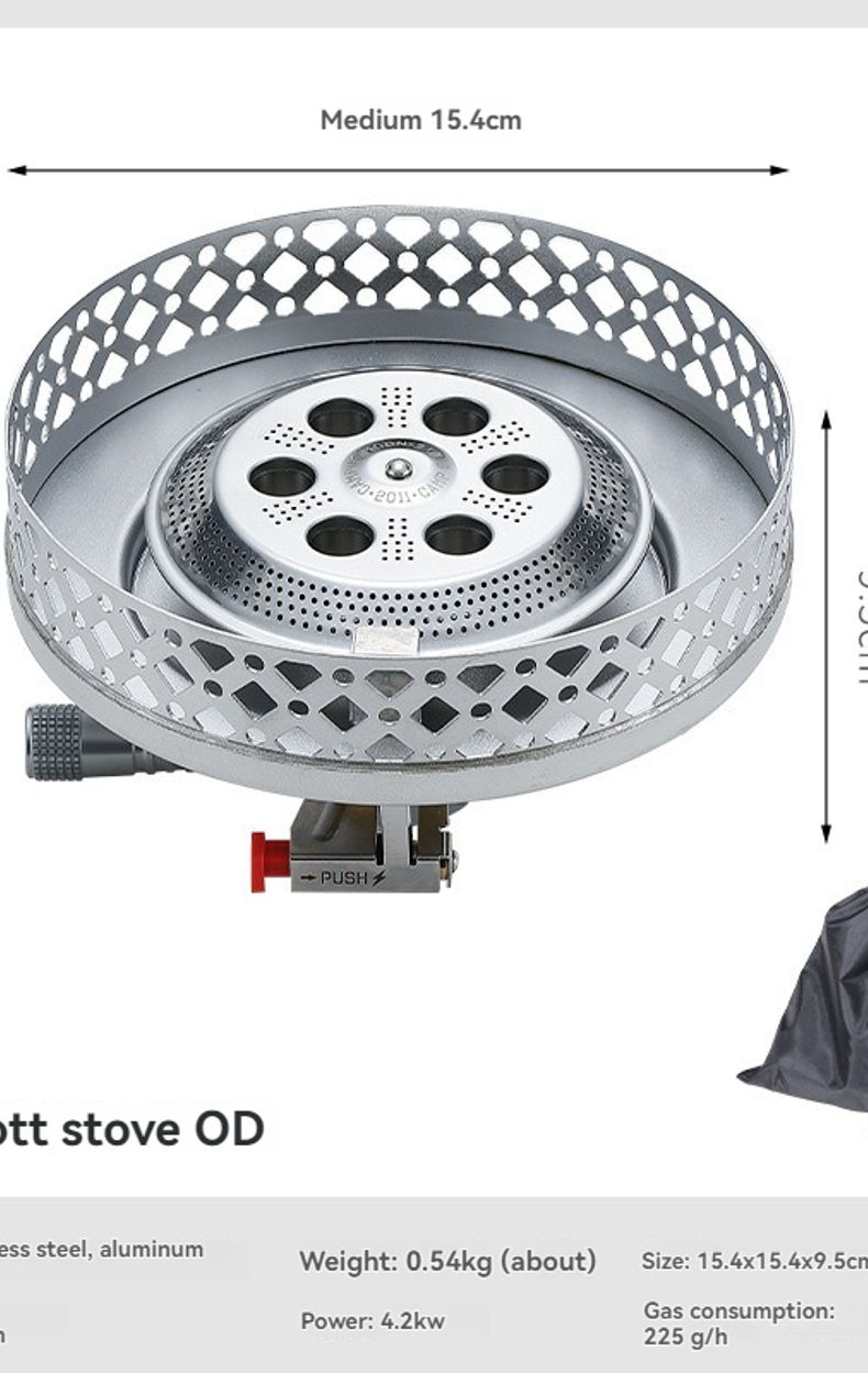 CAMPINGMOON OD-4 Scott High Mountain Stove Camping Large Diameter Windproof and
