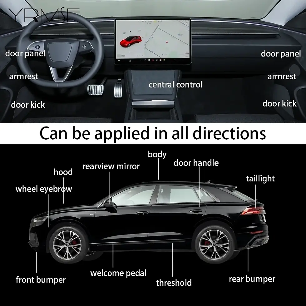 Thumbnail: Car Protection Vinyl Wrap Transparent Anti-scratch Sticker Door Threshold Film A