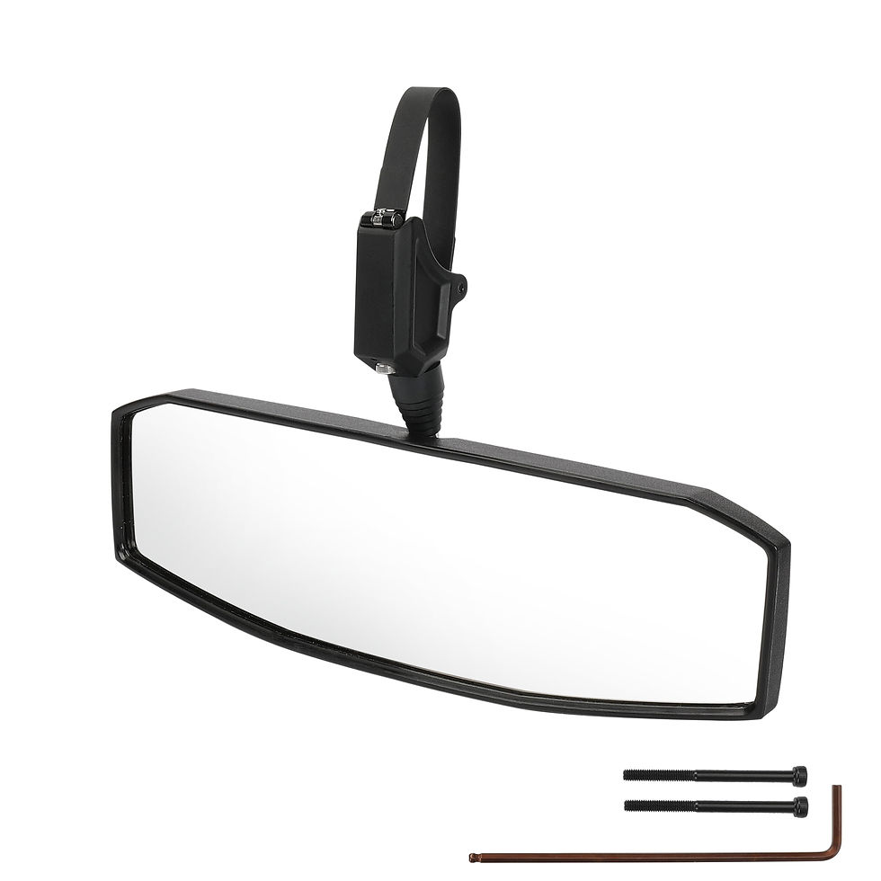 Thumbnail: Auto Drive UTV off-Road Rear View Mirror, Black, Utility Task Vehicle
