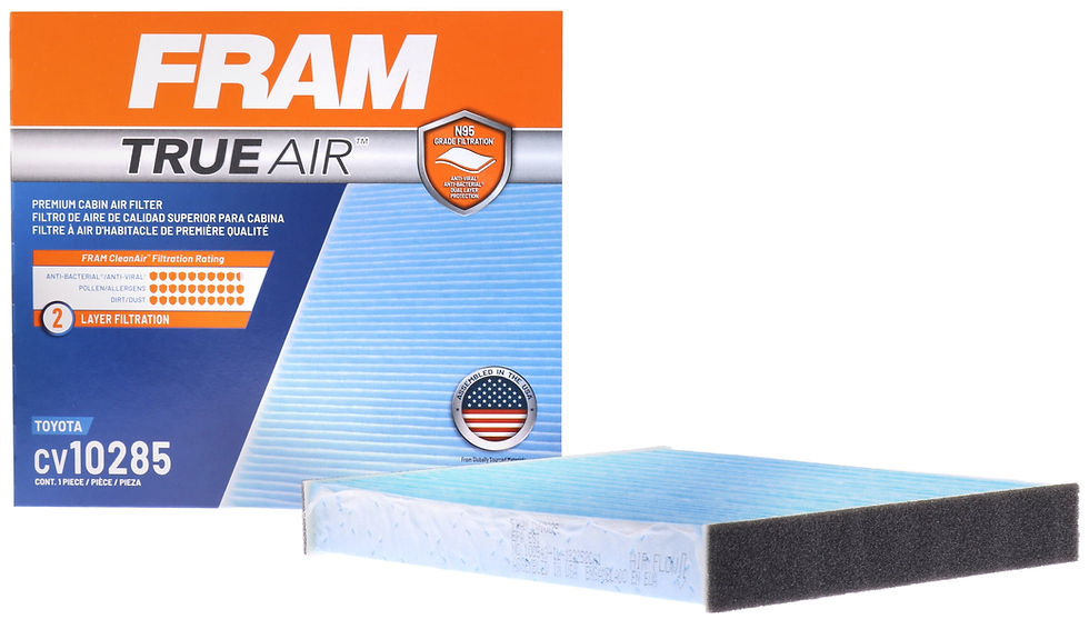 FRAM CV10285 TrueAir Premium Cabin Air Filter with N95 Grade Filter Media f..