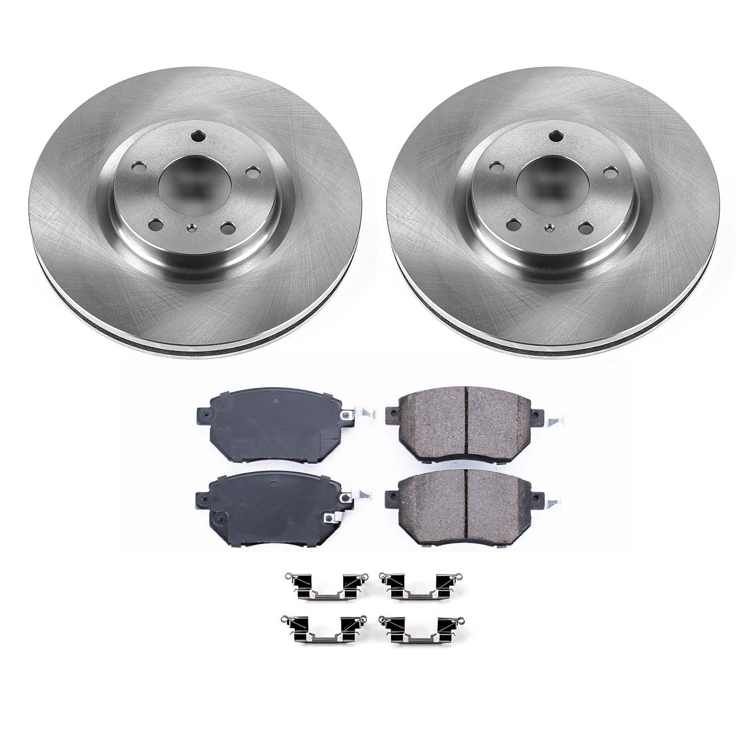 Ultimate Brakes Front Ceramic Brake Pad and Rotor Kit with Hardware WM80936