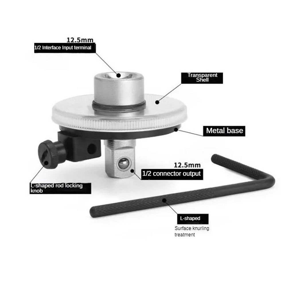 Thumbnail: NEW Torque Wrench Torquemeter Dial Automotive Tools Hand Tool Auto Service Equip