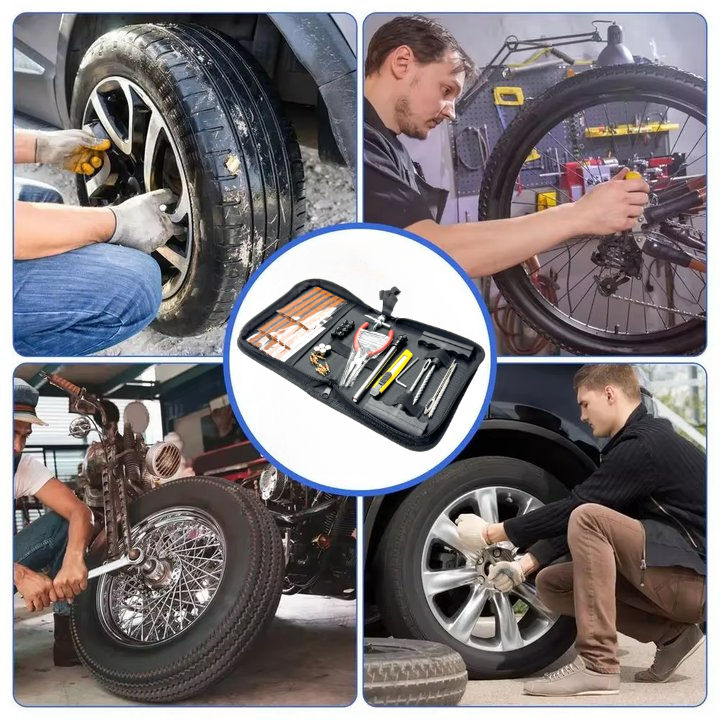 Thumbnail: ZFOUEK Car Tire Repair Tool With Rubber Strips Tire Repair Needle Valve Core Too