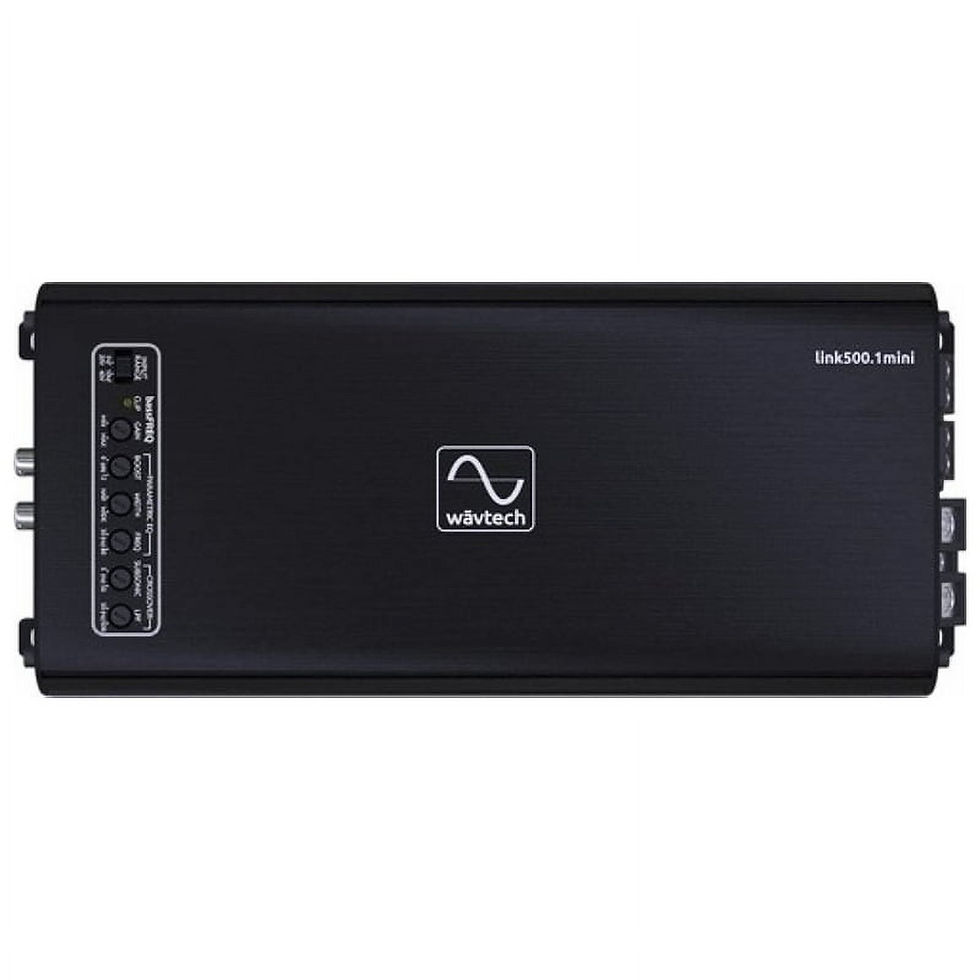 Thumbnail: Wavtech  link500.1mini Mini Series 500W x 1 RMS @2Ohms Monoblock Channel Am..
