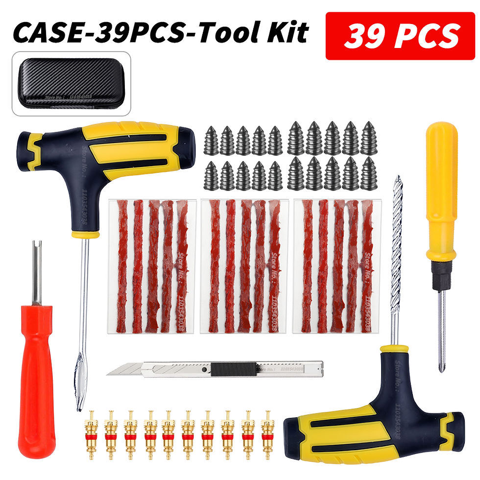 Thumbnail: Car Tire Repair Kit Puncture Plug Tools Tyre Puncture Emergency for Universal Ti