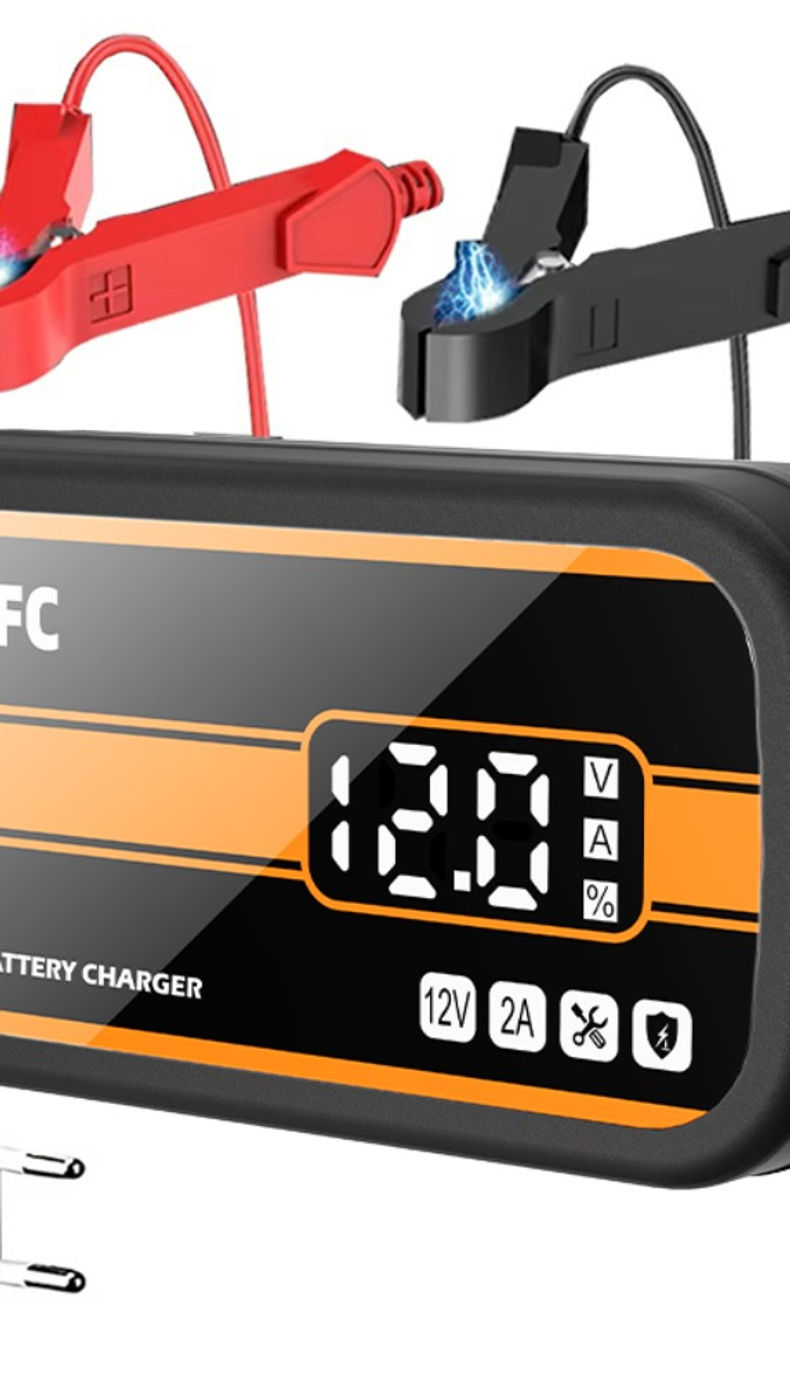 Newest 12V Car Battery Charger 2Ah-20Ah Intelligent Digital Display Lead Acid Ba