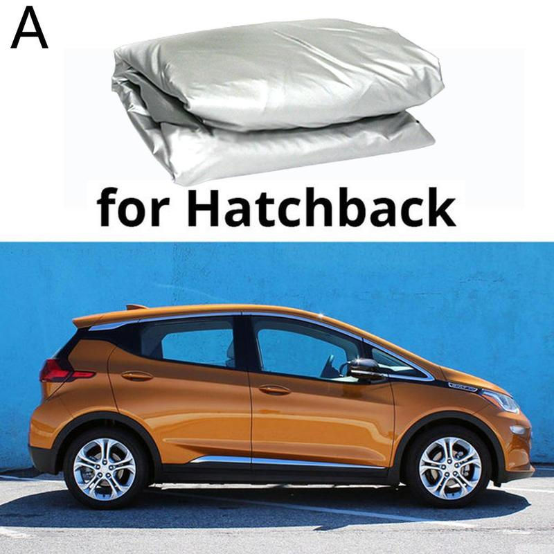 Thumbnail: Universal Half Car Cover Shade Cover Outdoor Reflection Aluminum Film Waterproof