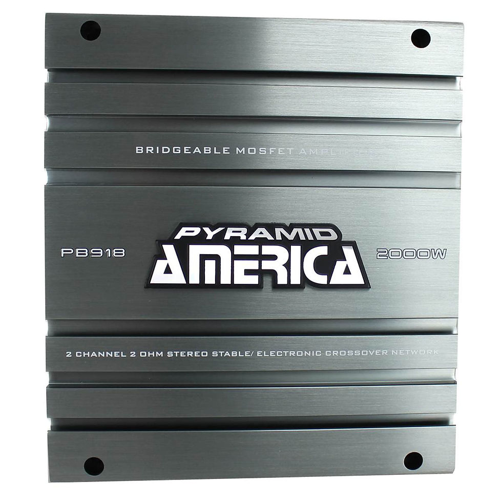 Thumbnail: Pyramid PB918 2000W 2 Channel Car Audio Amplifier Power Amp Bridgeable (2 P..