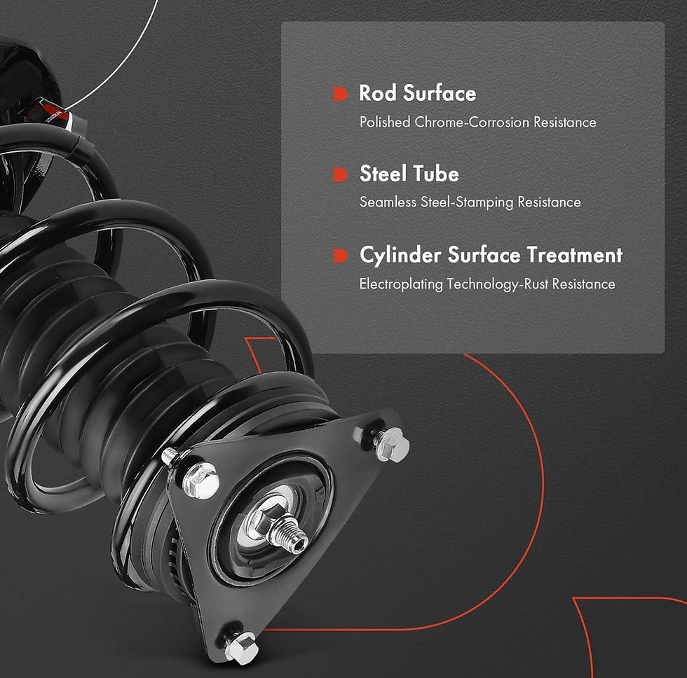 Thumbnail: A-Premium Front Pair (2) Complete Strut and Coil Spring Assembly Compatible..