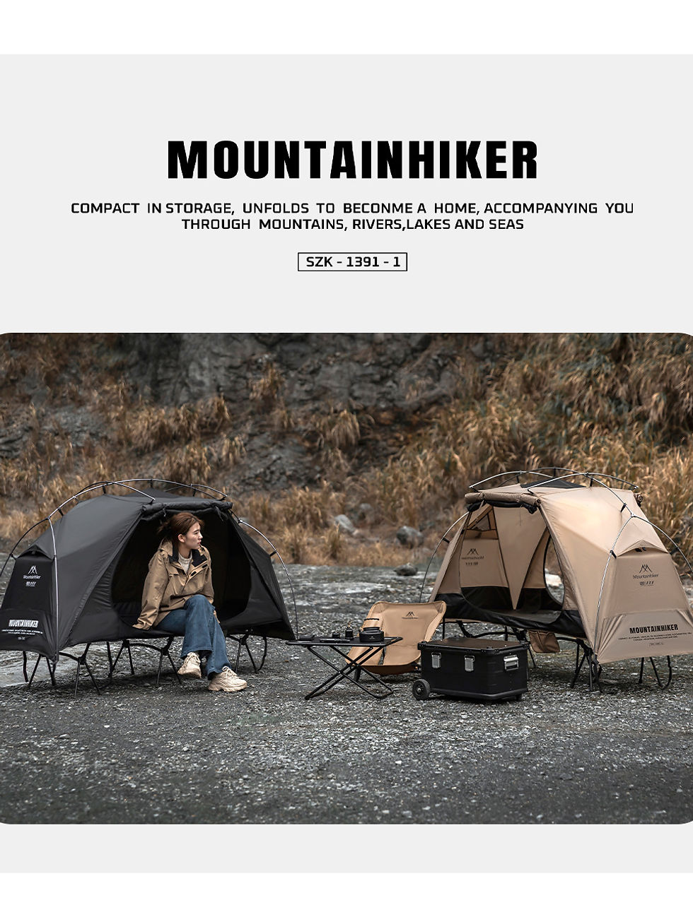 Thumbnail: MOUNTAINHIKER 2026 New Camp Bed Tent Outdoor Camping Tent Single Multi-purpose L