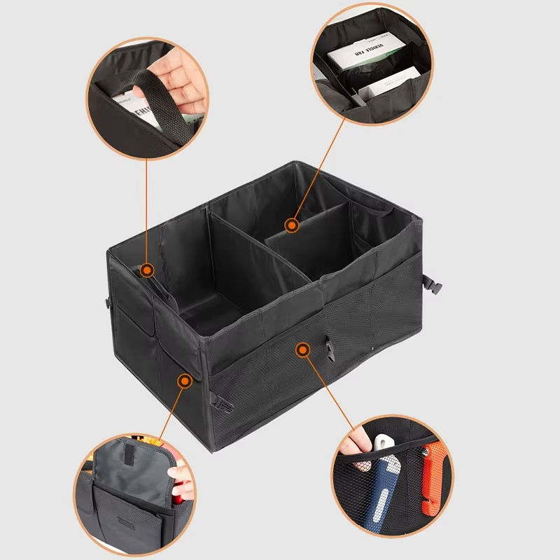 Foldable Large Car Trunk Storage Box - Universal Accessory for Vehicle Organizat