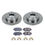 Thumbnail: Ultimate Brakes Rear Ceramic Brake Pad and Rotor Kit with Hardware WM80306