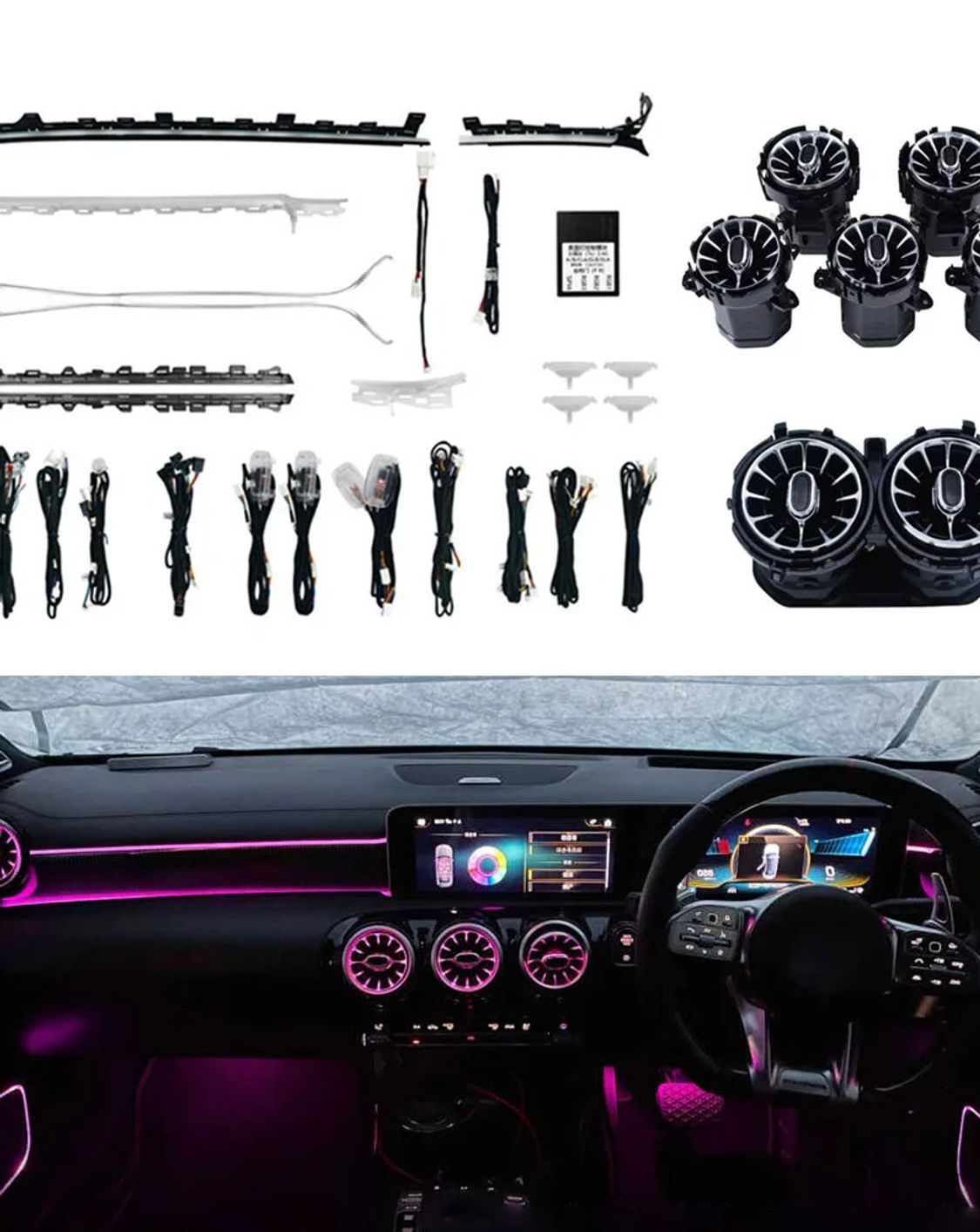 Right Hand Drive W118 Ambient Light for Mercedes-Benz CLA 45 220 180 2020-2025 R