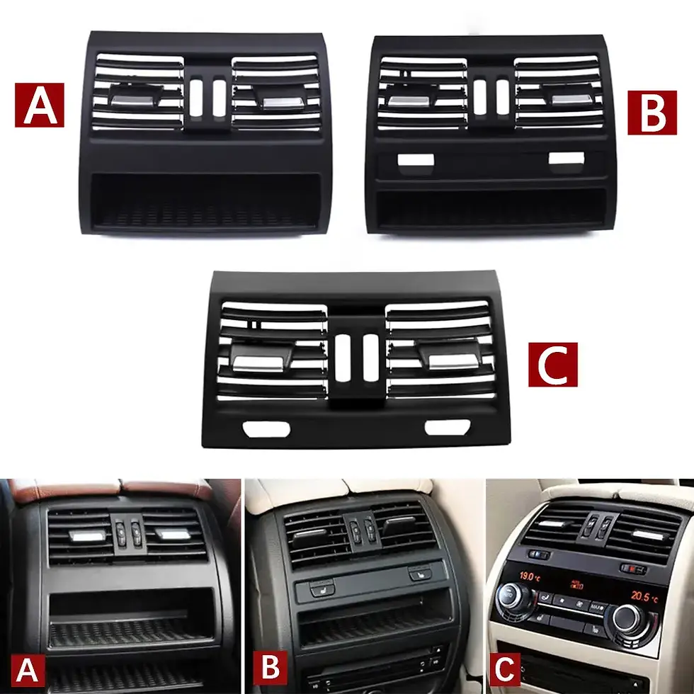 Thumbnail: LHD RHD Car Front Rear Air Conditioning Chromed AC Vent Grille Outlet Cover Pane