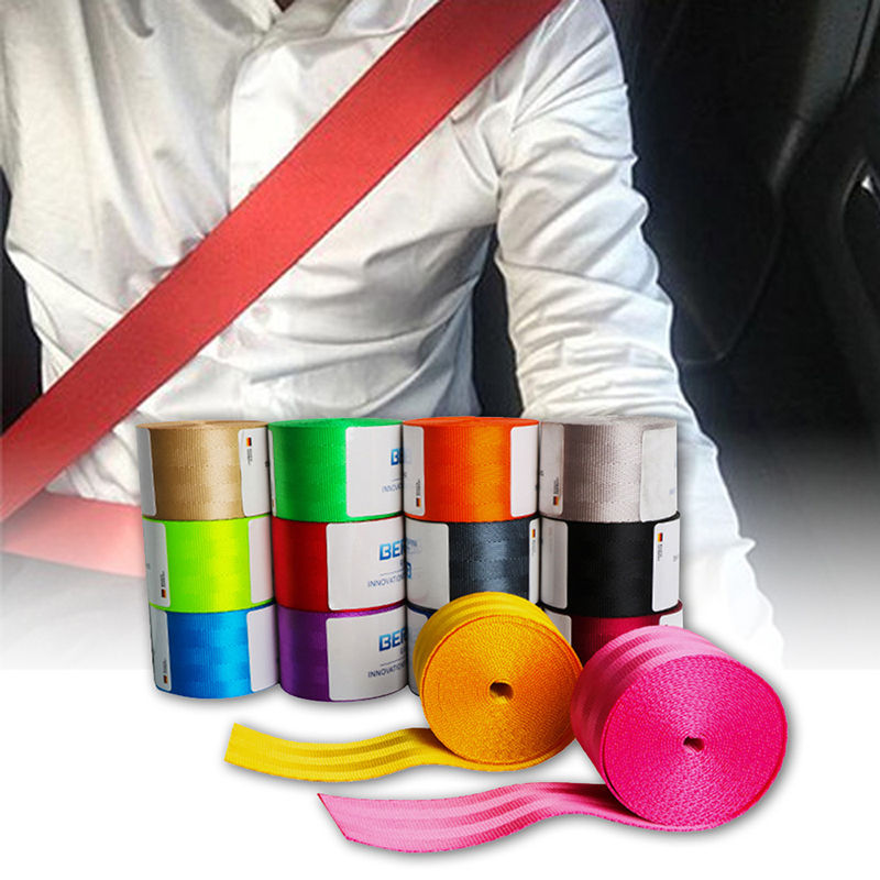 3.6M Car Seat Belt Seatbelt Webbing Lap Retractable Safety Strap Universal Car S