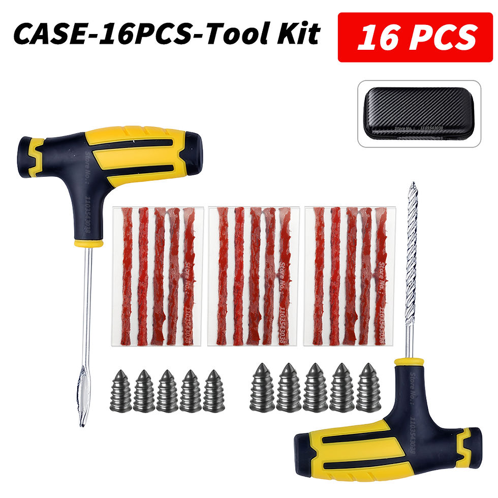 Thumbnail: Car Tire Repair Kit Puncture Plug Tools Tyre Puncture Emergency for Universal Ti