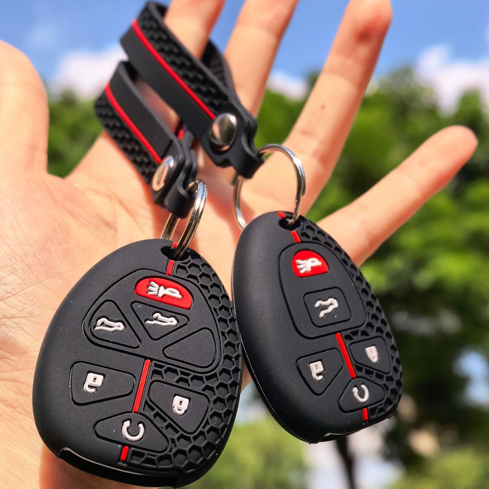 Thumbnail: Silicone Keychain For GMC Acadia 2007-2016 Yukon XL For Chevy Suburban Tahoe Tra