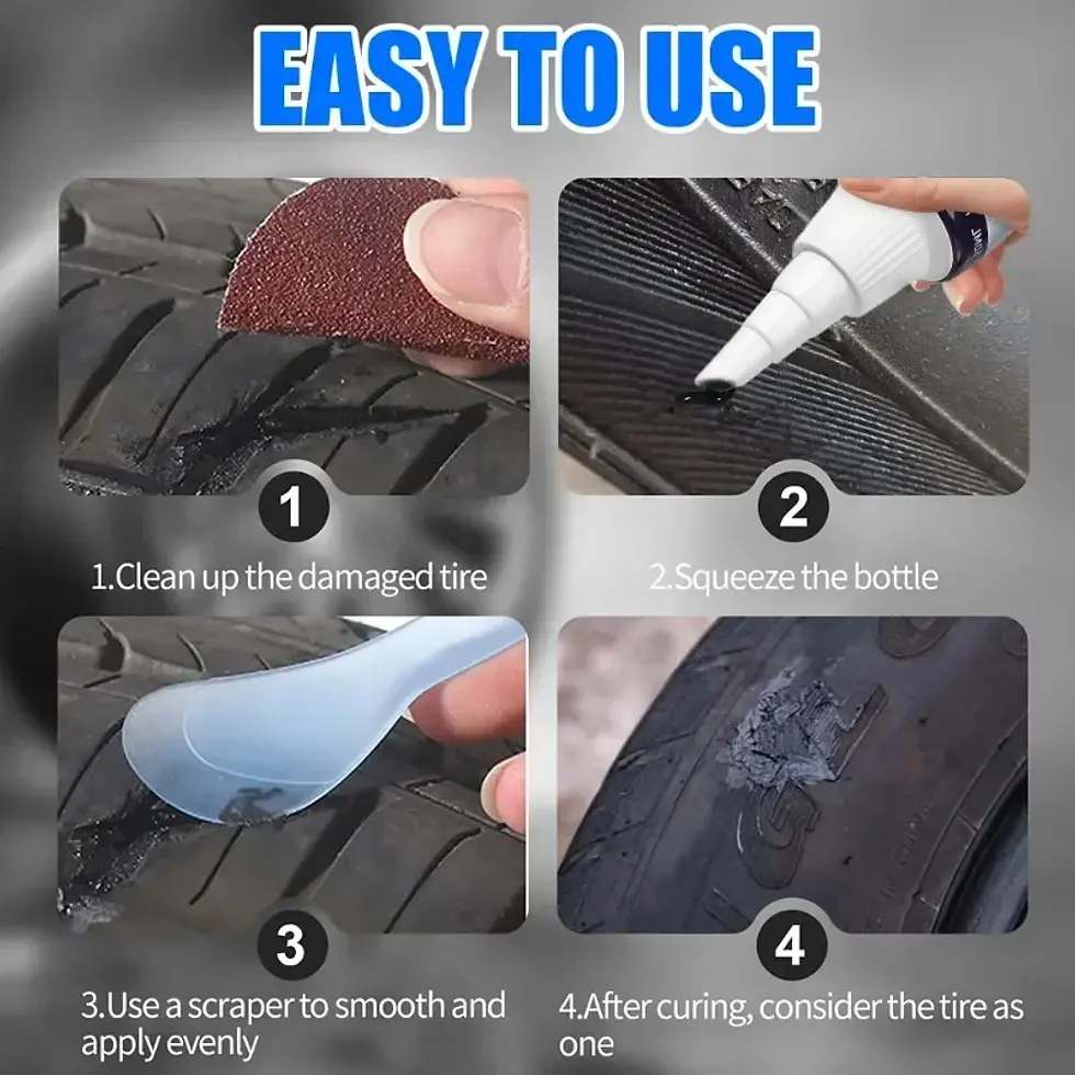 Thumbnail: Universal Car Motorcycle Bicycle Tire Repairing Glue Cars Seal Strip Repair Glue