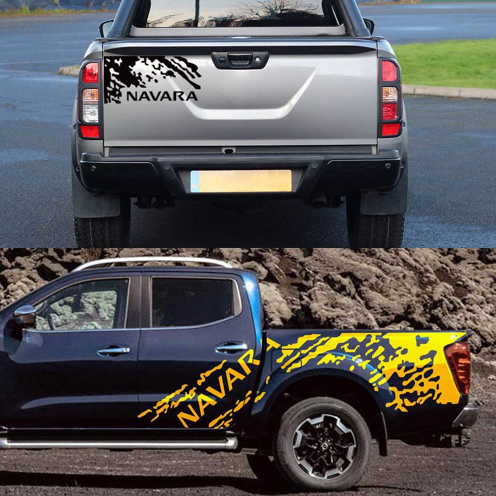 Thumbnail: Pickup Body Side Stickers For Nissan Navara SL ST Truck Graphics Splash Grunge D
