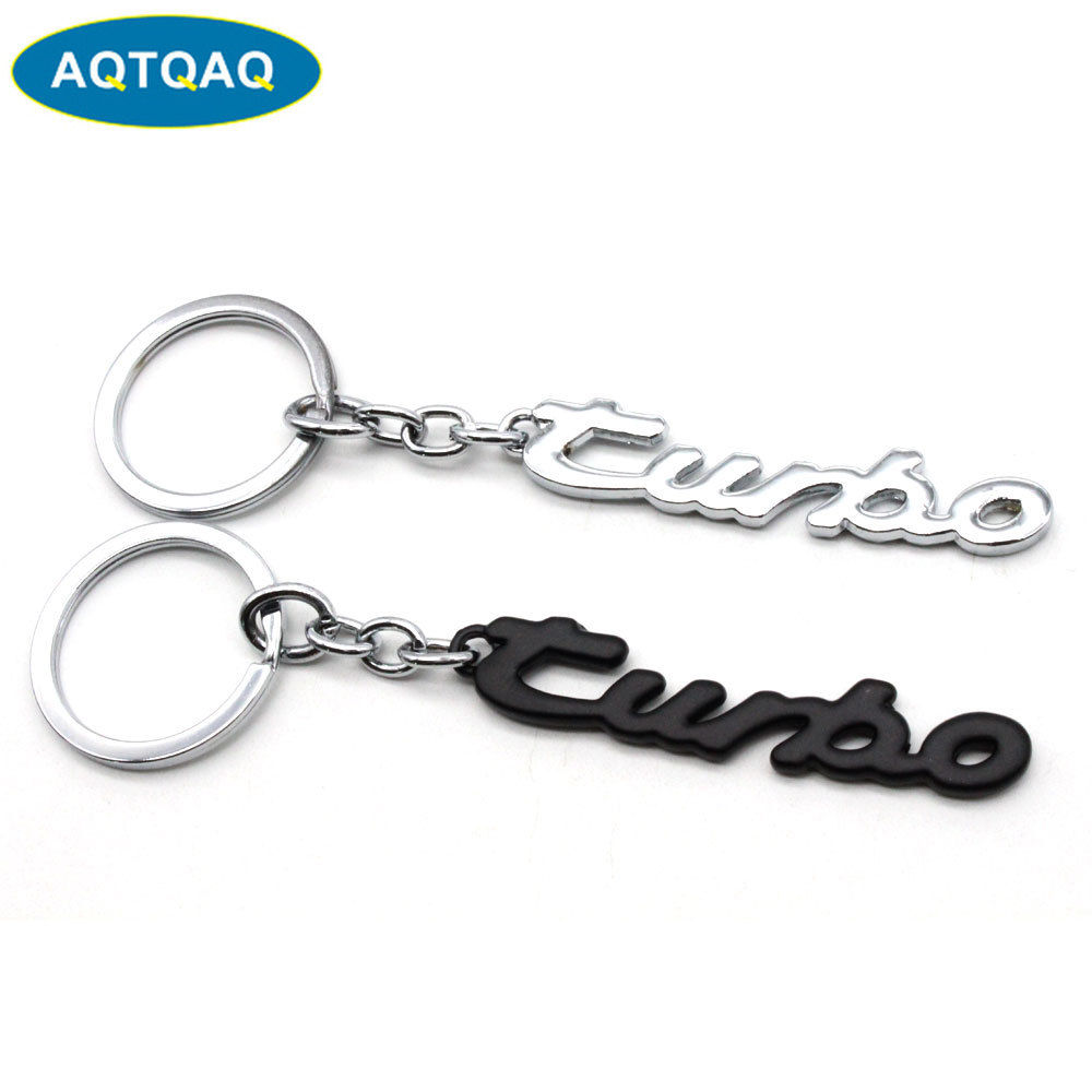 1Pcs TURBO Key chain Men Gift Car Key Rings Women Metal Keychain Lovers Jewelry