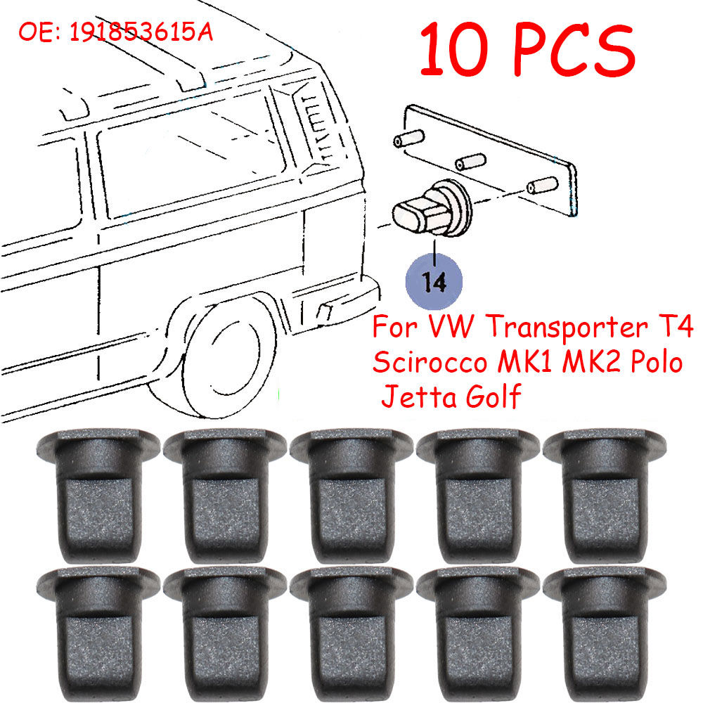 10x Original Rear Badge Emblem Clips Grommet Fixing Lug 191853615A for VW T4 Gol