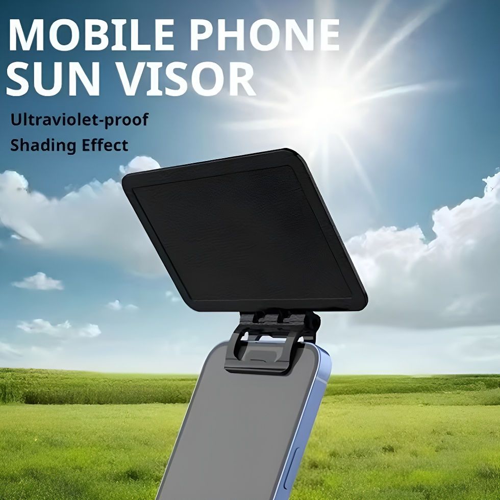 Thumbnail: Foldable Universal Phone Sunshade, Anti-Glare Portable Cover for Outdoor Cycling