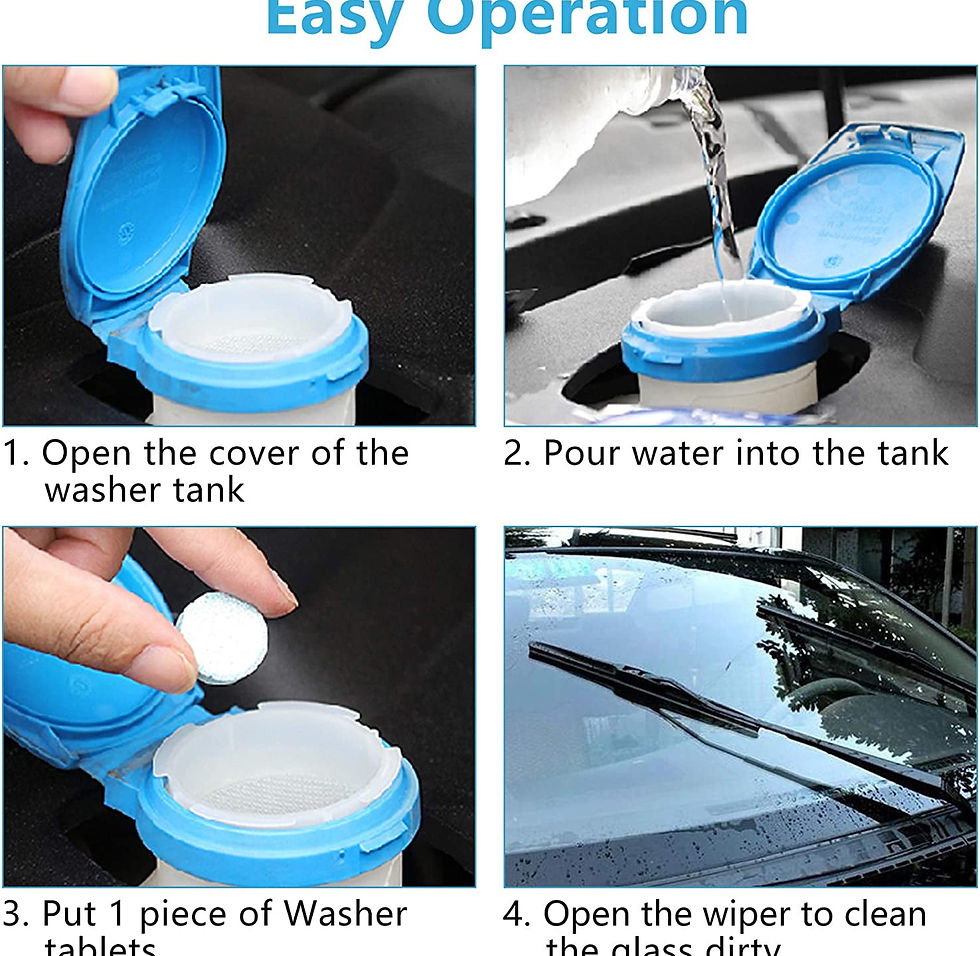 Thumbnail: Windshield Washer Fluid for Car and Home, 30 Pieces Car Glass Wiper Fluid C..