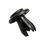 Thumbnail: 50pcs 6mm Plastic Rivets Black Rivet Fastener Mudguard Bumper Push Pin Clip For