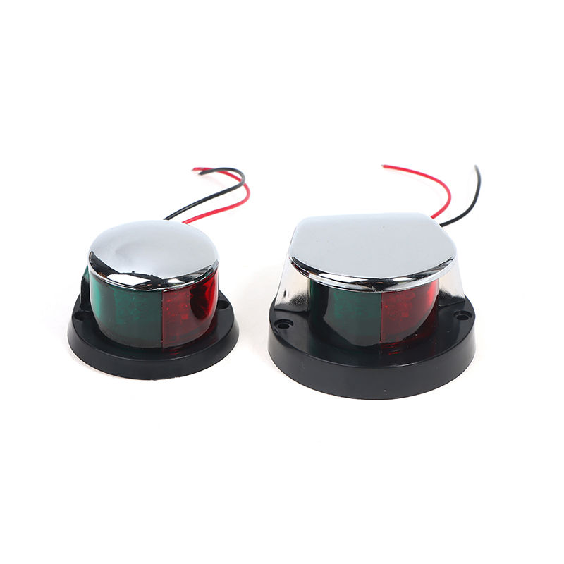 Thumbnail: 12V LED Boat Bow Navigation Lights – Red & Green Sailing Signal Lights for Marin